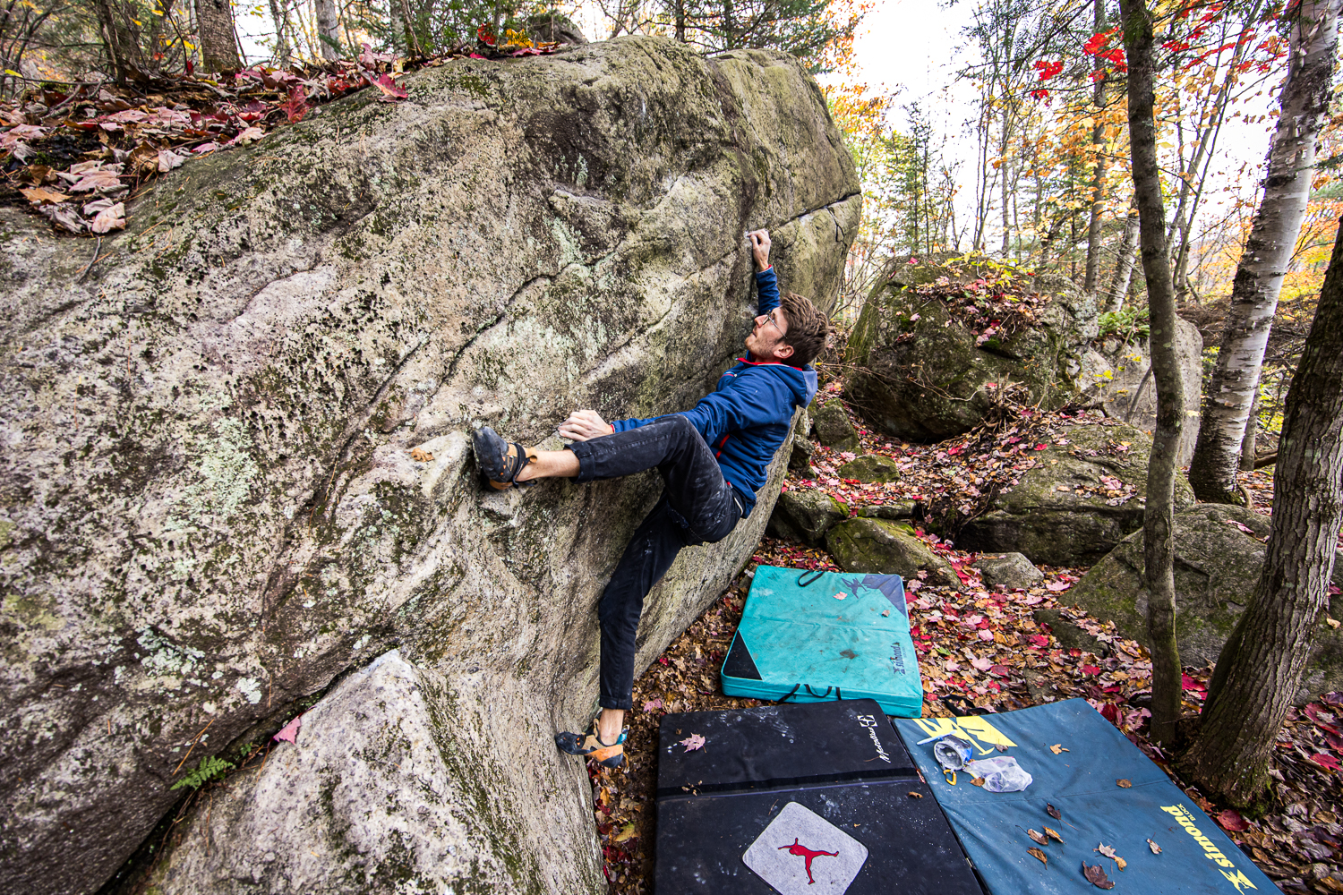 Escalade de bloc au parc du mont Durocher