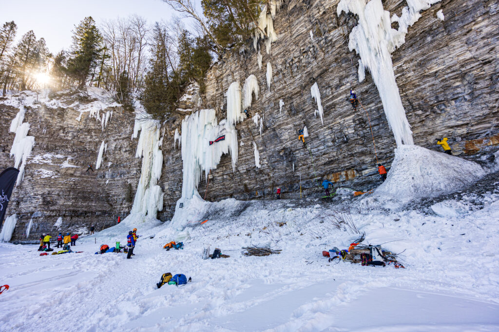 Secteur Valentin pendant le Festiglace 2025